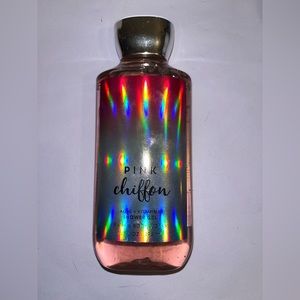 bath and body works pink chiffon shower gel